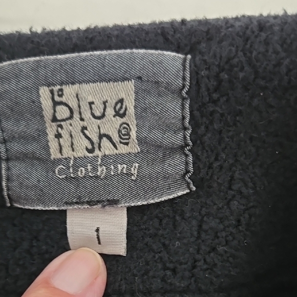 Blue Fish Black Button-Up Coat Size XL - Picture 12 of 14